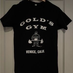 Gold’s Gym Venice, Calif. Men's Black Graphic Tee Small bodybuilding